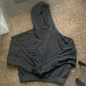 Adidas women’s cropped pull over hoodie. Size M